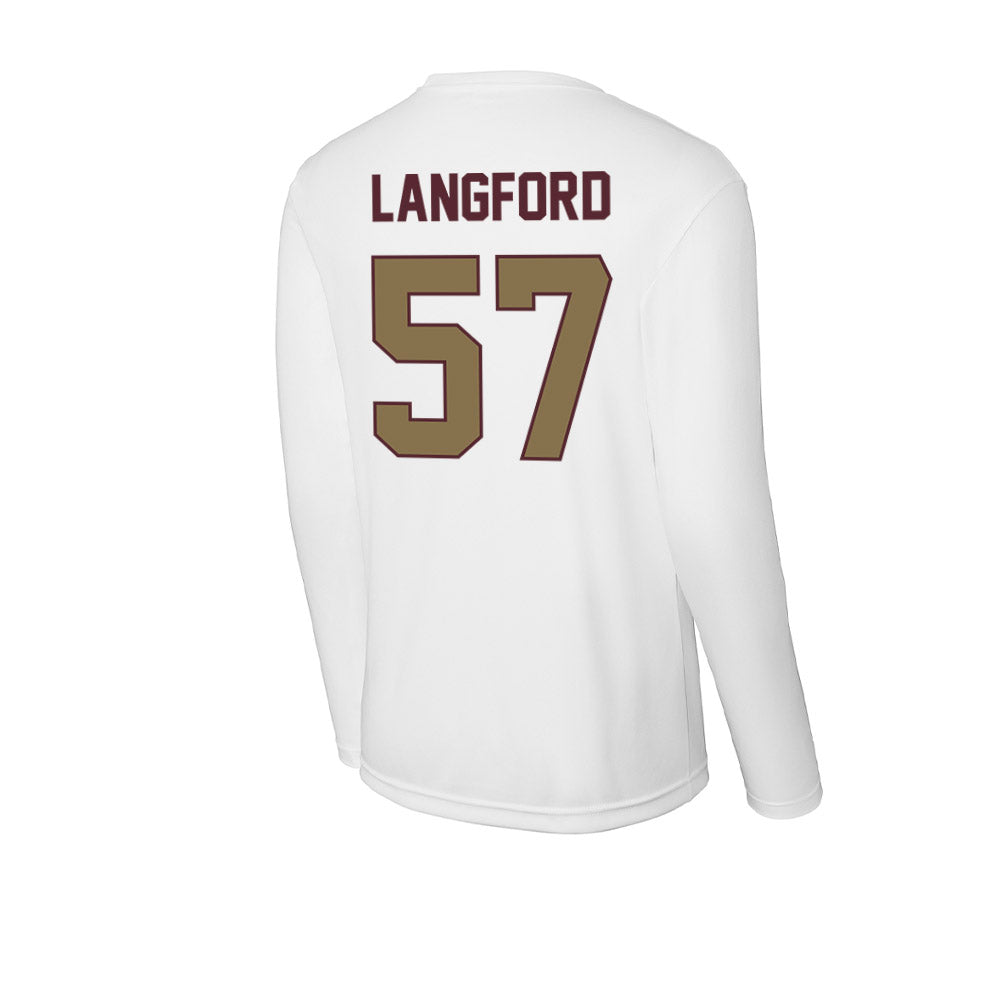 Texas State - NCAA Football : Ian Langford - Activewear Long Sleeve T-Shirt-1