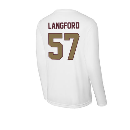Texas State - NCAA Football : Ian Langford - Activewear Long Sleeve T-Shirt-1