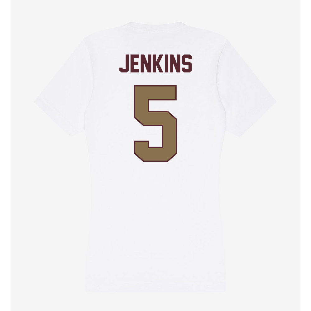 Texas State - NCAA Football : Jaylen Jenkins - Women's V-Neck T-Shirt-1