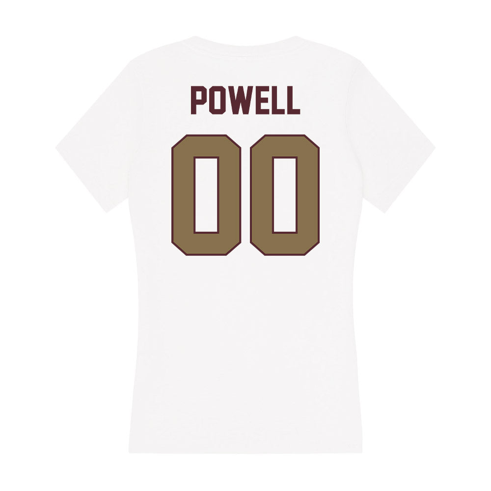 Texas State - NCAA Baseball : Davis Powell - Women's V-Neck T-Shirt-1