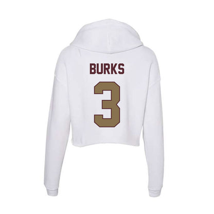 Texas State - NCAA Women's Basketball : Saniya Burks - Women's Crop Fleece Hoodie-1