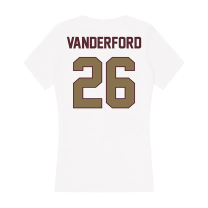 Texas State - NCAA Softball : Sara Vanderford - Women's V-Neck T-Shirt-1