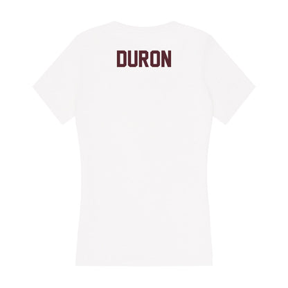Texas State - NCAA Women's Track & Field : Melanie Duron - Women's V-Neck T-Shirt-1
