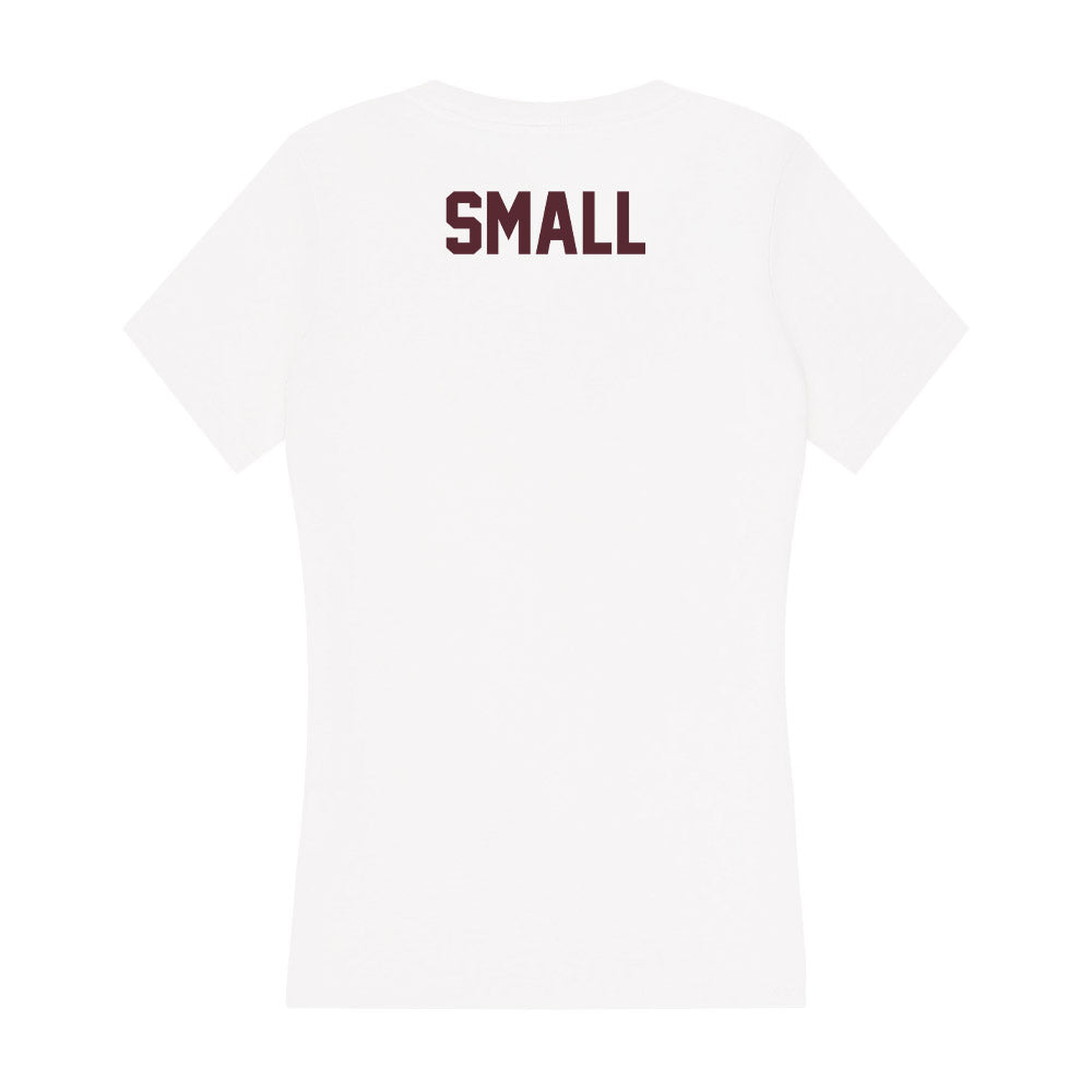 Texas State - NCAA Women's Track & Field : Lauryn Small - Women's V-Neck T-Shirt-1