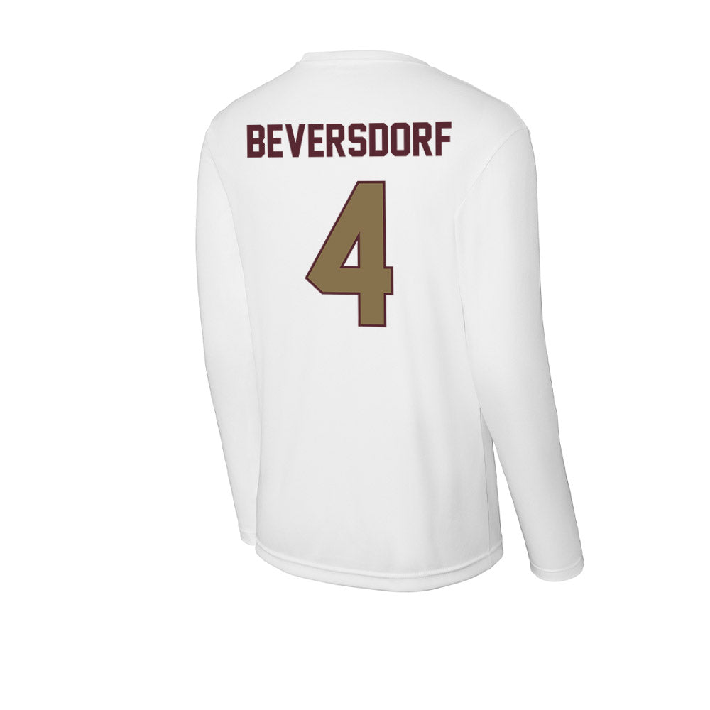 Texas State - NCAA Baseball : Alec Beversdorf - Activewear Long Sleeve T-Shirt-1