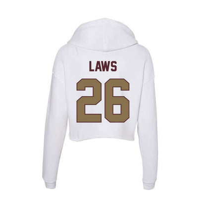 Texas State - NCAA Baseball : Carson Laws - Women's Crop Fleece Hoodie-1