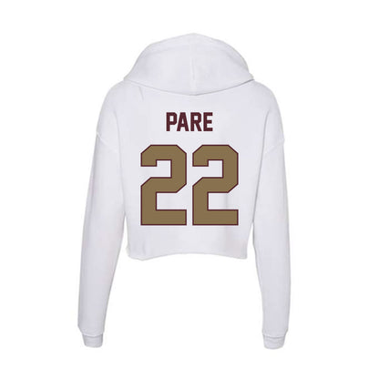 Texas State - NCAA Football : Lincoln Pare - Women's Crop Fleece Hoodie-1