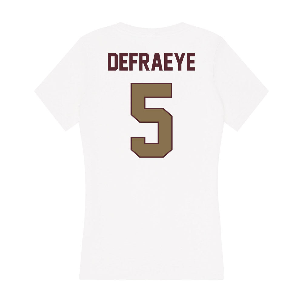 Texas State - NCAA Women's Volleyball : Jade Defraeye - Women's V-Neck T-Shirt-1
