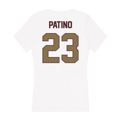 Texas State - NCAA Baseball : Alec Patino - Women's V-Neck T-Shirt-1