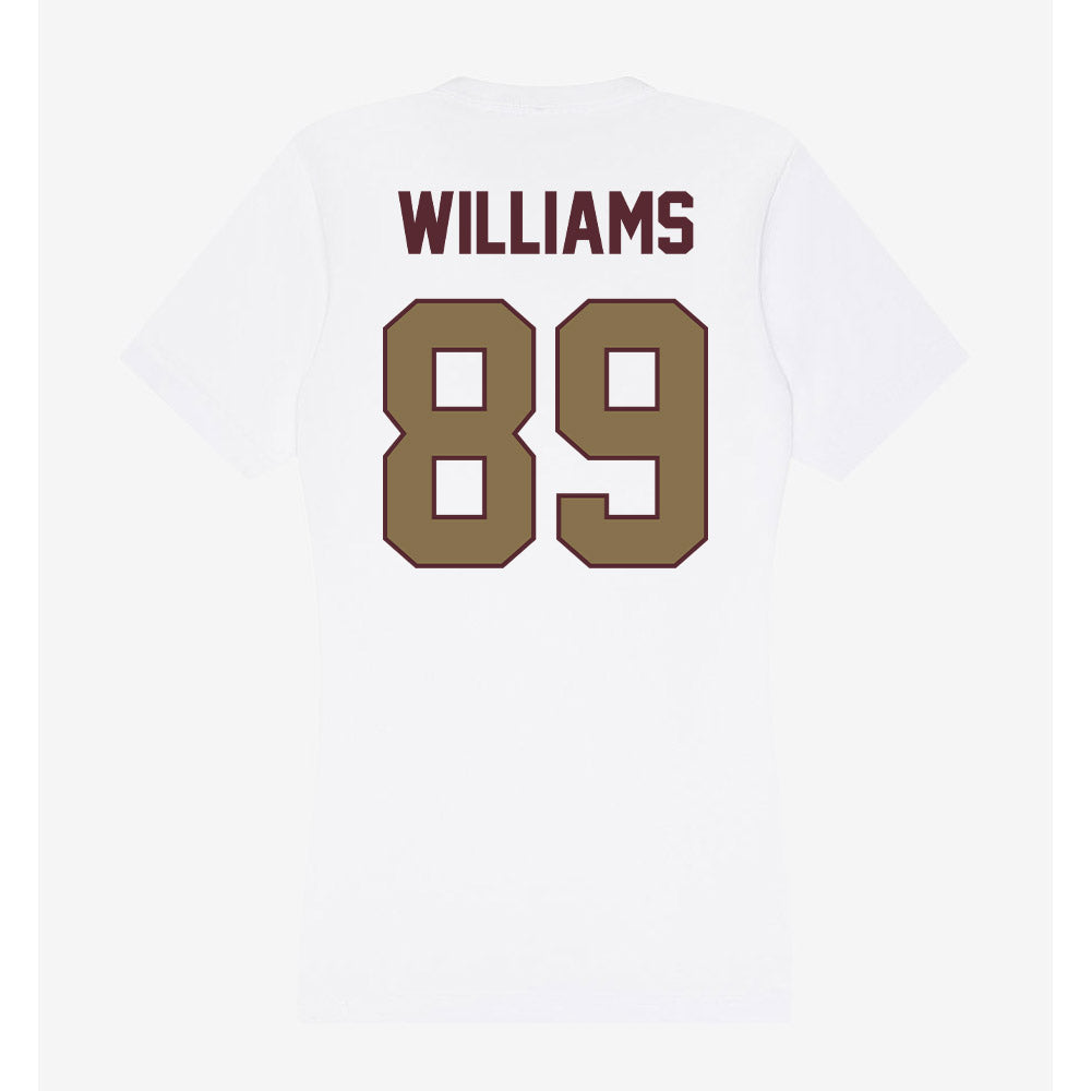 Texas State - NCAA Football : Jordan Williams - Women's V-Neck T-Shirt-1