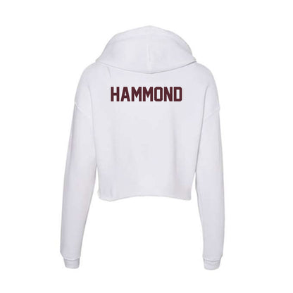 Texas State - NCAA Men's Track & Field : Easton Hammond - Women's Crop Fleece Hoodie-1