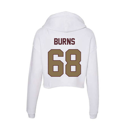 Texas State - NCAA Football : Sully Burns - Women's Crop Fleece Hoodie-1