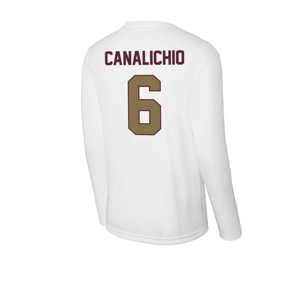 Texas State - NCAA Baseball : Will Canalichio - Activewear Long Sleeve T-Shirt-1