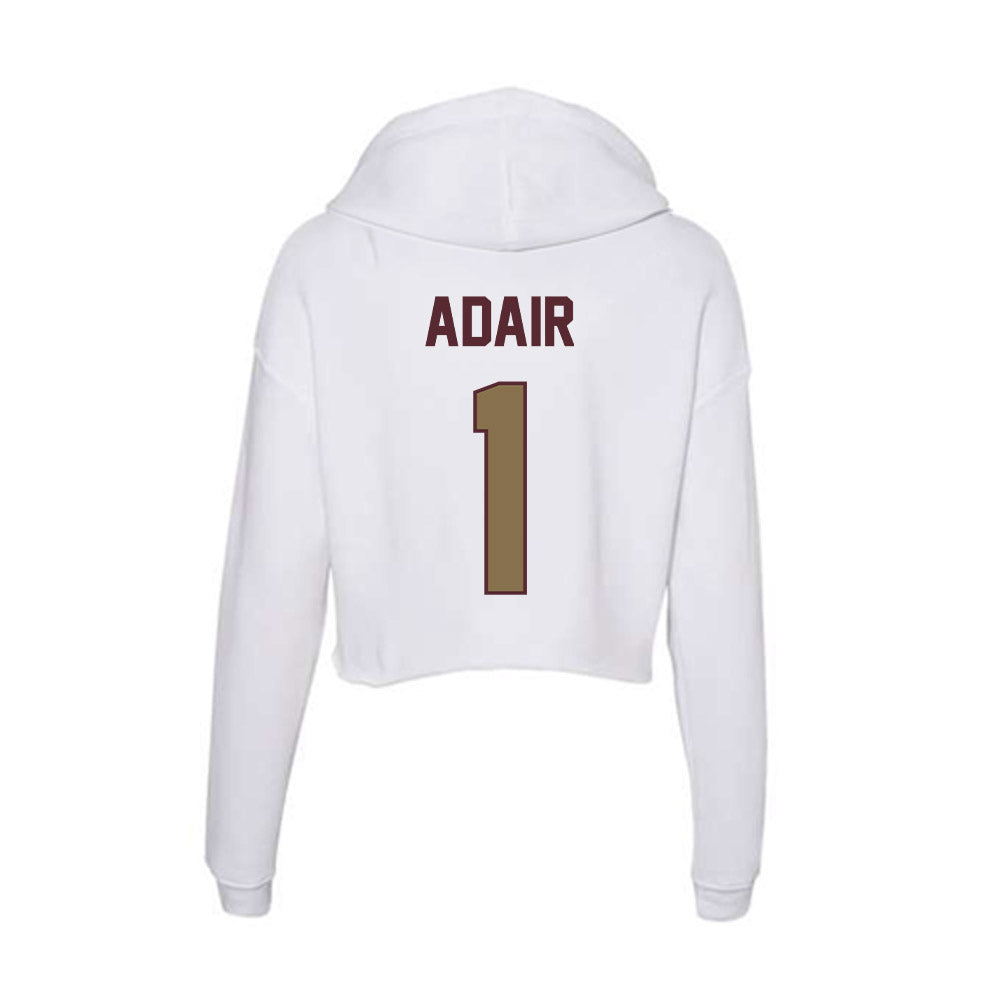 Texas State - NCAA Women's Volleyball : Ally Adair - Women's Crop Fleece Hoodie-1