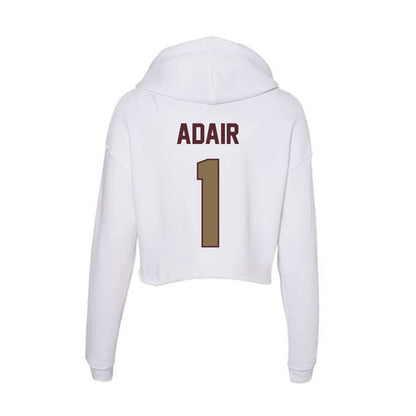 Texas State - NCAA Women's Volleyball : Ally Adair - Women's Crop Fleece Hoodie-1