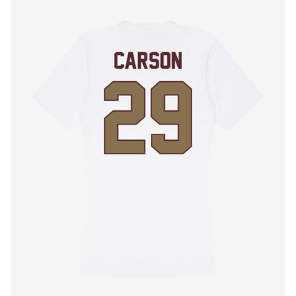 Texas State - NCAA Baseball : Tanner Carson - Women's V-Neck T-Shirt-1