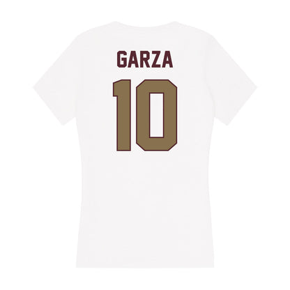 Texas State - NCAA Softball : Abby Garza - Women's V-Neck T-Shirt-1