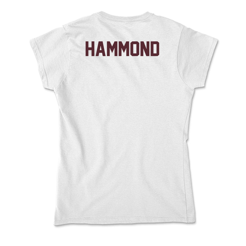 Texas State - NCAA Men's Track & Field : Easton Hammond - Soft Style Women’s T-Shirt-1