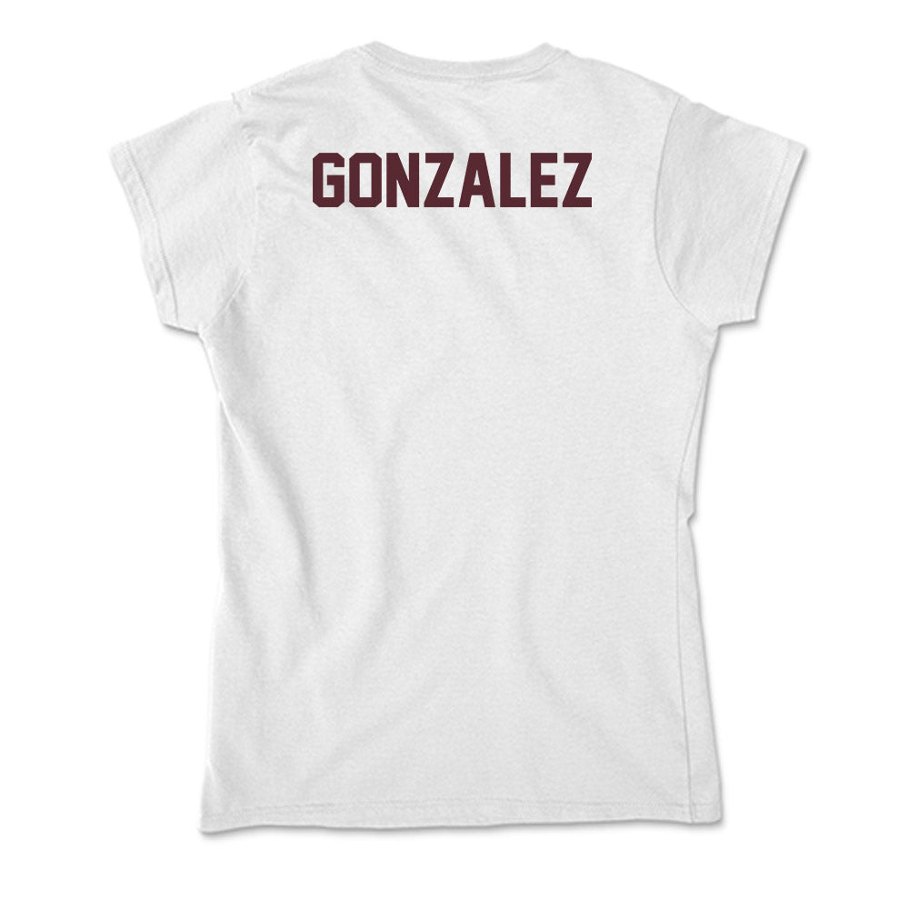 Texas State - NCAA Women's Track & Field : Mia Gonzalez - Soft Style Women’s T-Shirt-1