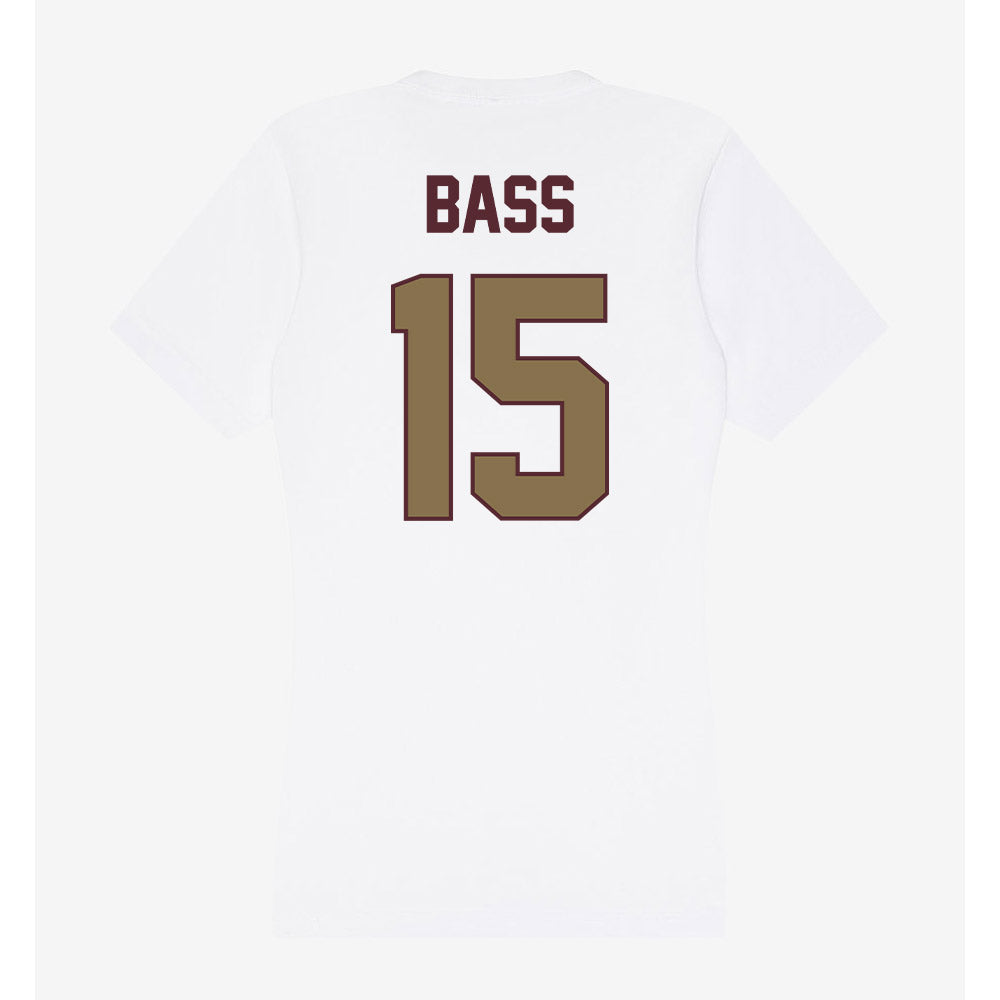 Texas State - NCAA Softball : Karmyn Bass - Women's V-Neck T-Shirt-1