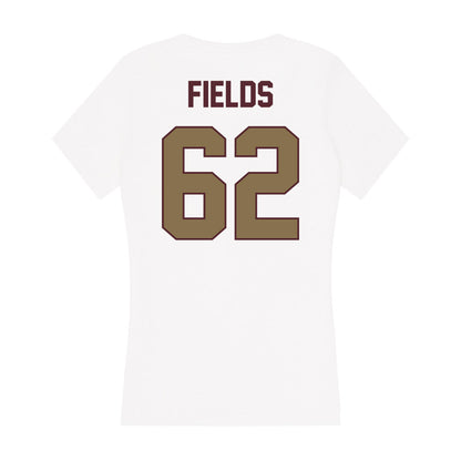 Texas State - NCAA Football : Malcolm Fields - Women's V-Neck T-Shirt-1