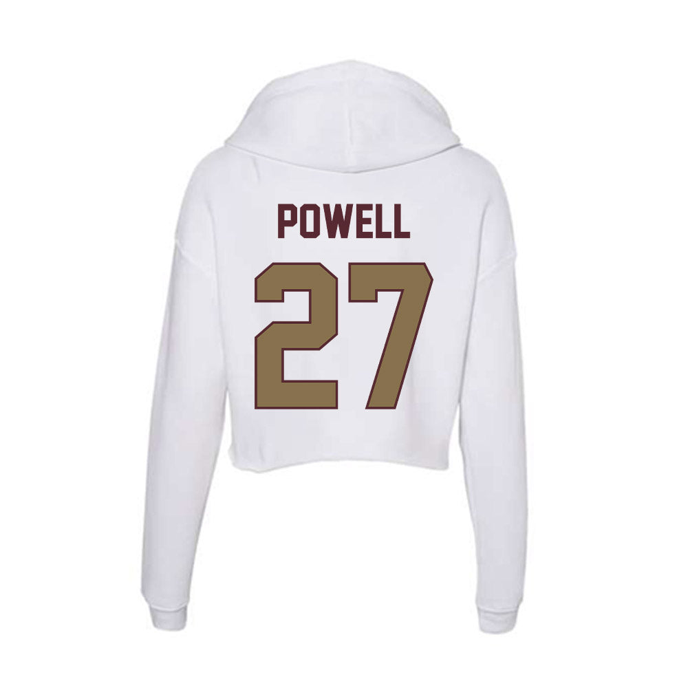 Texas State - NCAA Football : Cordarian Powell - Women's Crop Fleece Hoodie-1