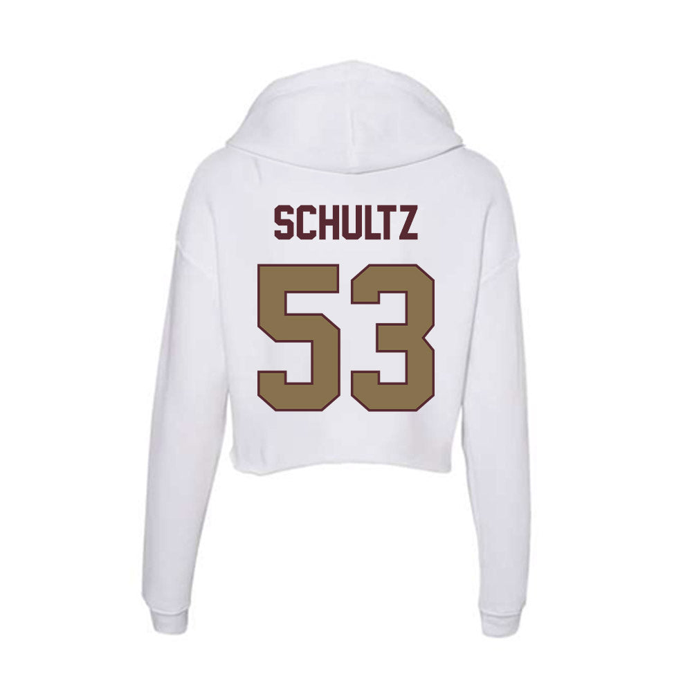 Texas State - NCAA Football : Cam Schultz - Women's Crop Fleece Hoodie-1