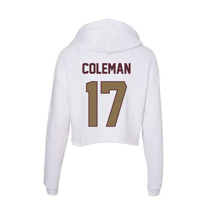 Texas State - NCAA Softball : Aiyana Coleman - Women's Crop Fleece Hoodie-1