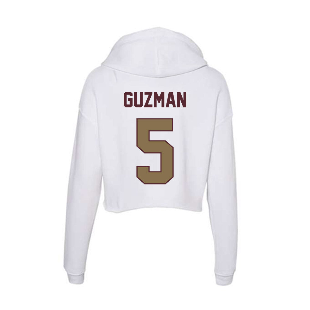 Texas State - NCAA Women's Soccer : Sadie Guzman - Women's Crop Fleece Hoodie-1