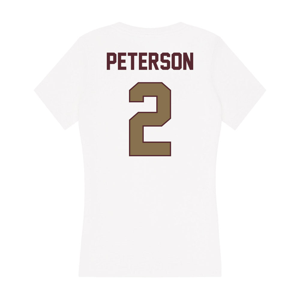 Texas State - NCAA Softball : Erin Peterson - Women's V-Neck T-Shirt-1