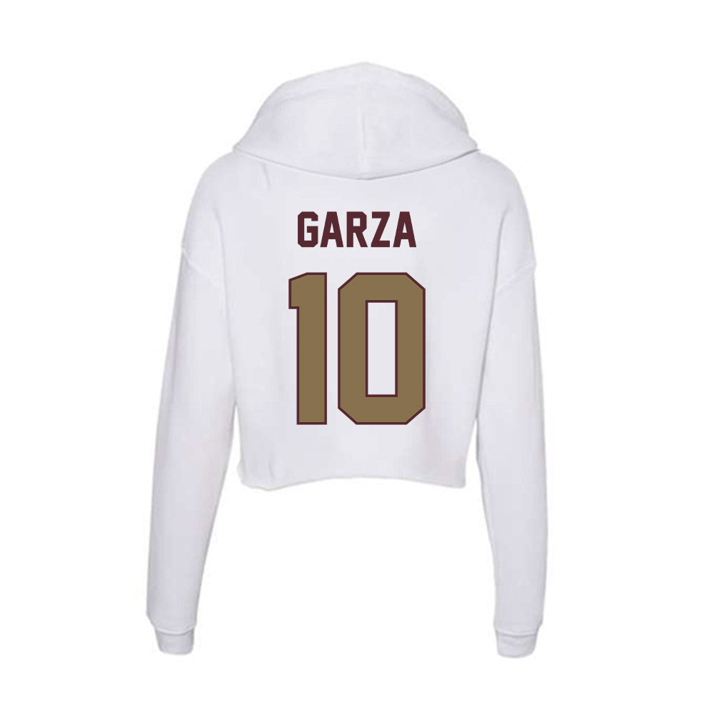 Texas State - NCAA Softball : Abby Garza - Women's Crop Fleece Hoodie-1