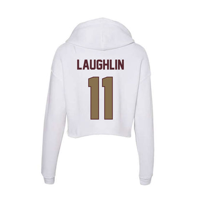 Texas State - NCAA Softball : Dani Laughlin - Women's Crop Fleece Hoodie-1