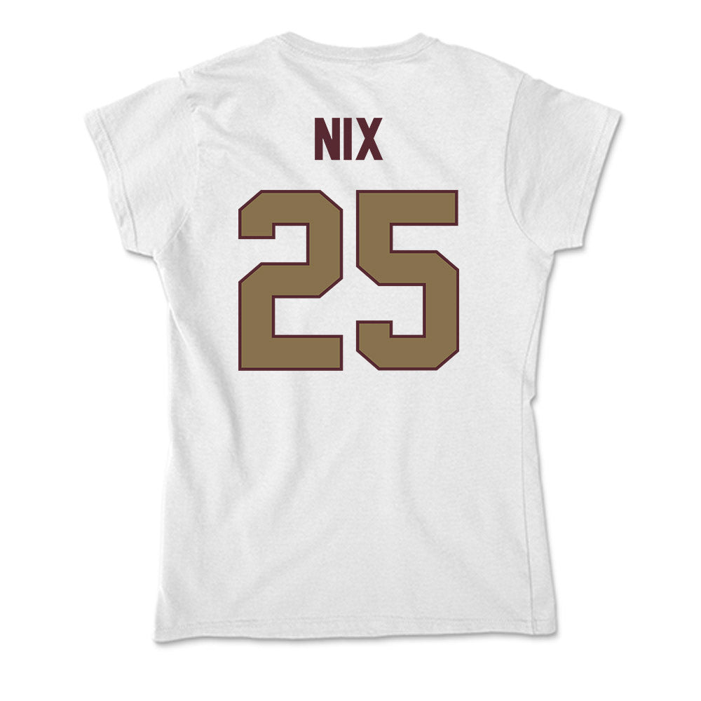 Texas State - NCAA Men's Basketball : Chris Nix - Soft Style Women’s T-Shirt-1