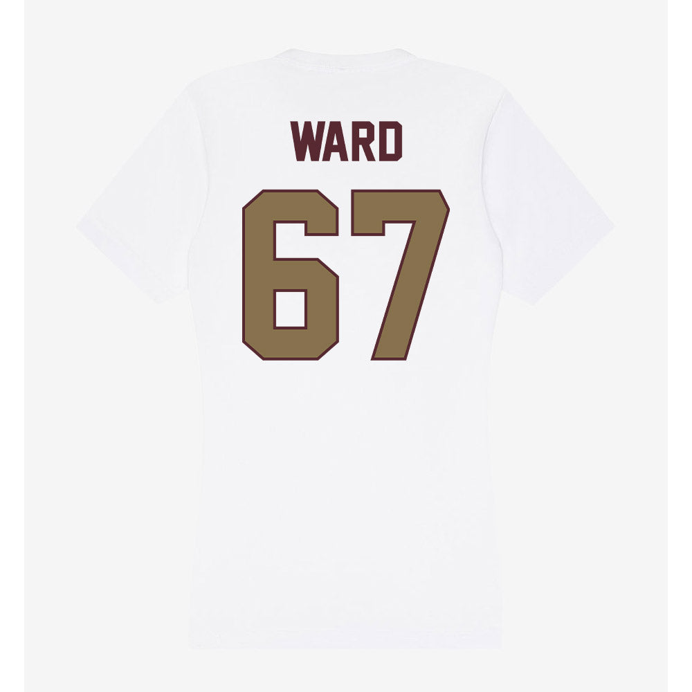 Texas State - NCAA Football : Preston Ward - Women's V-Neck T-Shirt-1