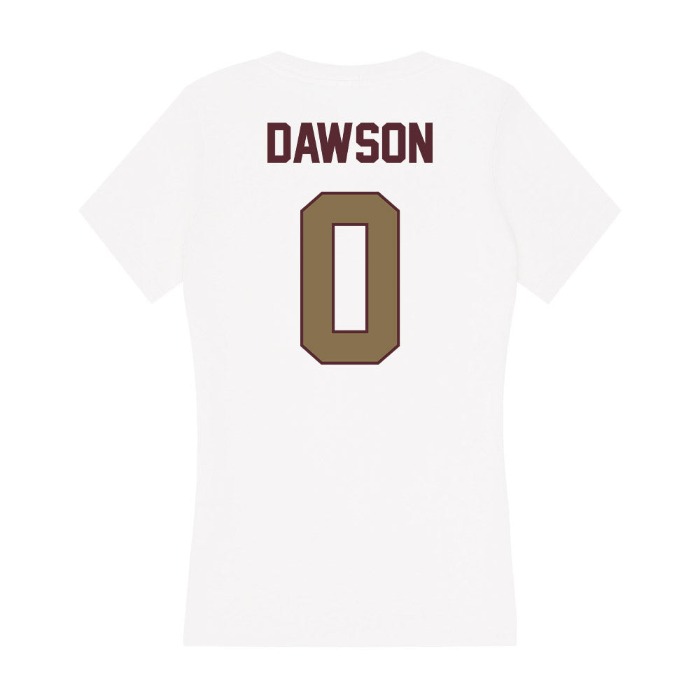 Texas State - NCAA Men's Basketball : Dylan Dawson - Women's V-Neck T-Shirt-1