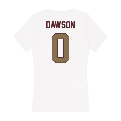 Texas State - NCAA Men's Basketball : Dylan Dawson - Women's V-Neck T-Shirt-1