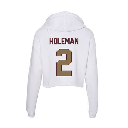 Texas State - NCAA Women's Soccer : Anna Mae Holeman - Women's Crop Fleece Hoodie-1