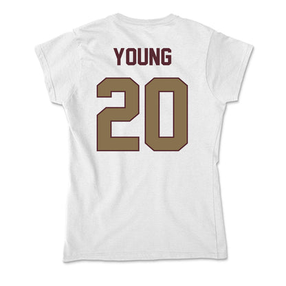 Texas State - NCAA Softball : Peyton Young - Soft Style Women’s T-Shirt-1