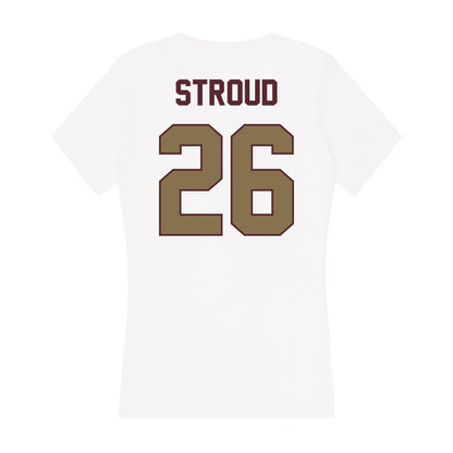 Texas State - NCAA Baseball : Jack Stroud - Women's V-Neck T-Shirt-1