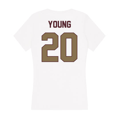 Texas State - NCAA Softball : Peyton Young - Women's V-Neck T-Shirt-1