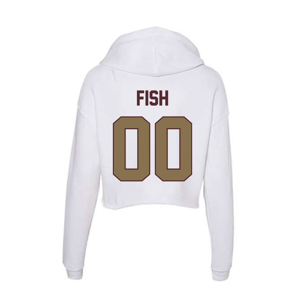 Texas State - NCAA Softball : Emily Fish - Women's Crop Fleece Hoodie-1