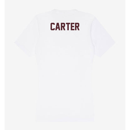 Texas State - NCAA Men's Track & Field : adam carter - Women's V-Neck T-Shirt-1