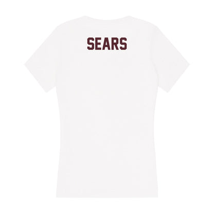 Texas State - NCAA Women's Track & Field : McKenah Sears - Women's V-Neck T-Shirt-1