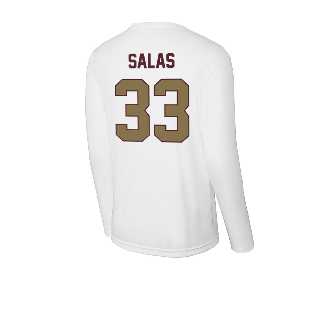 Texas State - NCAA Baseball : Manny Salas - Activewear Long Sleeve T-Shirt-1