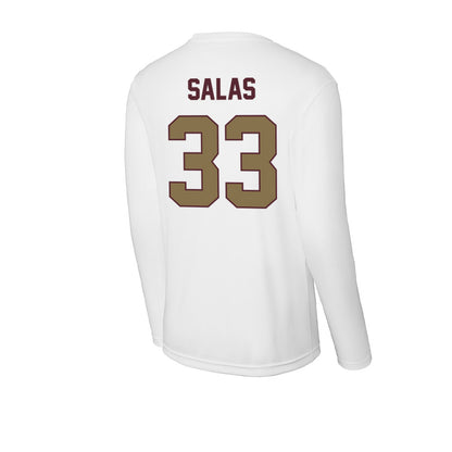 Texas State - NCAA Baseball : Manny Salas - Activewear Long Sleeve T-Shirt-1
