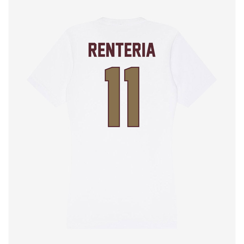 Texas State - NCAA Softball : Ava Renteria - Women's V-Neck T-Shirt-1