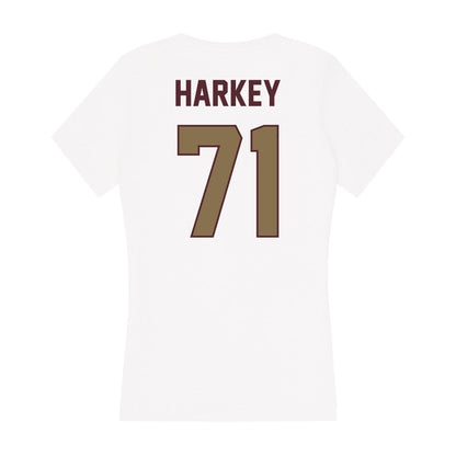 Texas State - NCAA Football : Alex Harkey - Women's V-Neck T-Shirt-1