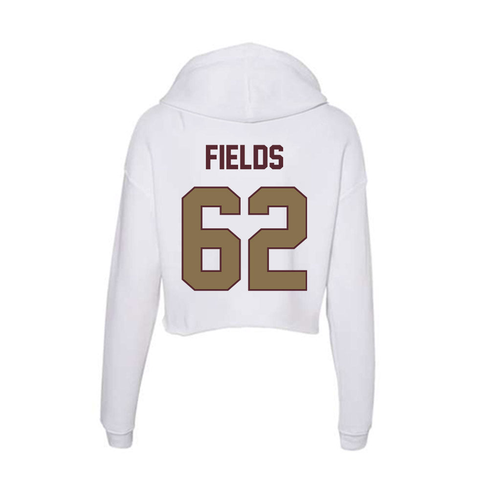 Texas State - NCAA Football : Malcolm Fields - Women's Crop Fleece Hoodie-1