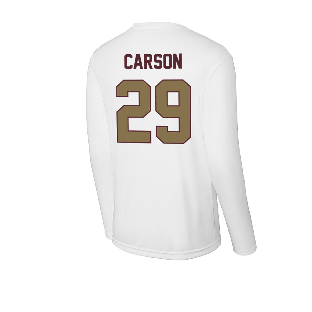 Texas State - NCAA Baseball : Tanner Carson - Activewear Long Sleeve T-Shirt-1