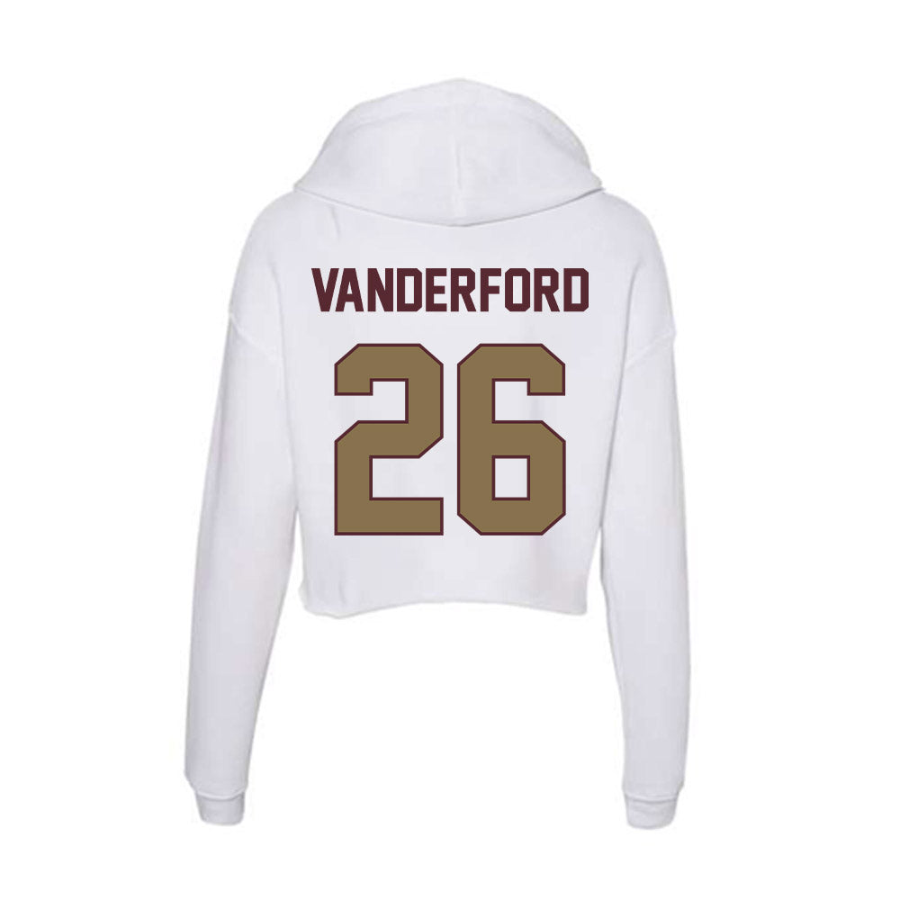 Texas State - NCAA Softball : Sara Vanderford - Women's Crop Fleece Hoodie-1